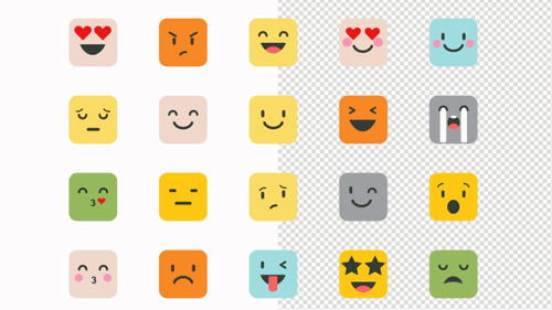 Square Emoticon Looping Animation