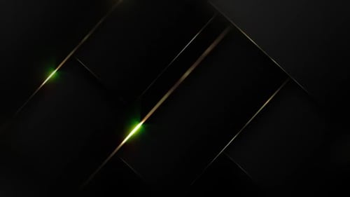 Elegant Golden Line Geometric Animated Backgrounds