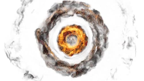 Shockwave Fire Spiralschleife mit Alpha