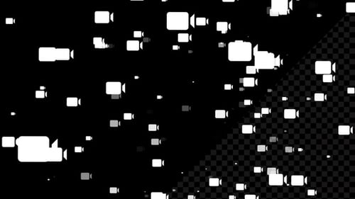 Seamless Looping Background of Abstract Video Camera Icons