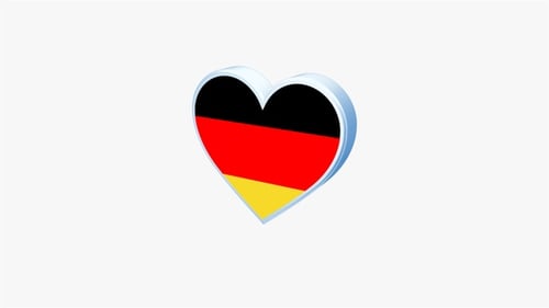 Deutschland-Flagge in Herzform