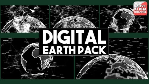 Paquete Digital Earth | Motion Graphics