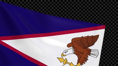 Transición a la bandera de Samoa Americana