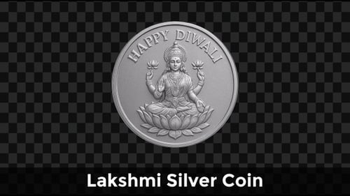 Pièce en argent Lakshmi — Diwali Festival Fortune
