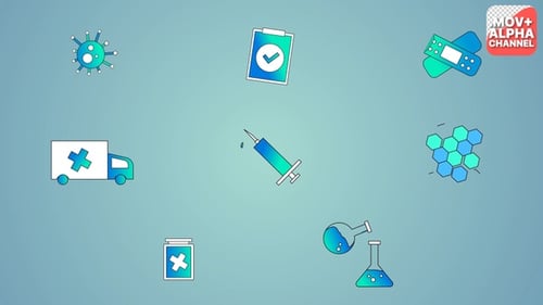Animated Medical and Scientific Icon Collection