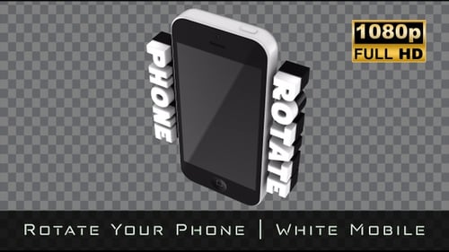 Phone Rotation Instruction with 3D Text Animation