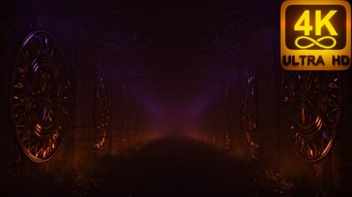 Bunter 120 bpm Beat Magic Tunnel mit trippigem rotierendem Mandala 3D Vj Looping Hintergrundtextur