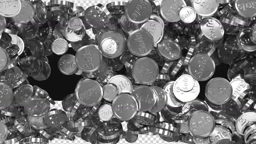 Falling Silver Sale Coins Animated Loop