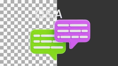 Animação 3D de perguntas e respostas | Alpha Channel