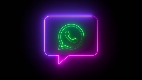 Whatsapp Neon Icon