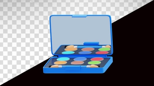 3D-Animation von Augen-Make-up
