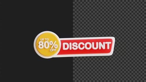 D : 80 % de réduction sur l'animation d'étiquettes