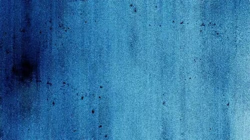 Partículas abstractas de color azul tinta en bucle infinito