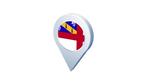 Icône Herm Flag Pin
