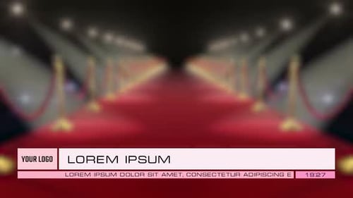 Clean Animated Lower Third Bar with Text and Logo