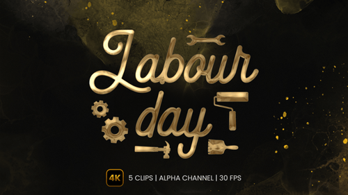 Animation textuelle pour la fête du Travail