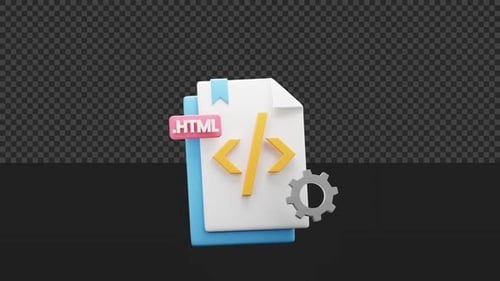 3D HTML Document Animation
