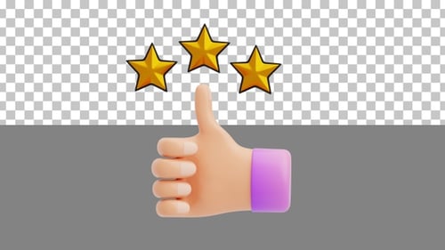 3D Customer Rating | Alpha Channel