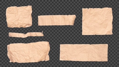 Crumpled Paper Reveal and Unfold Transitions