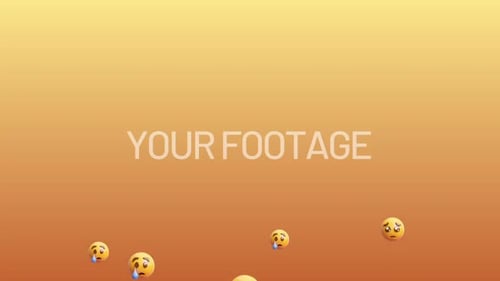 Crying Sad emoji sweep with premultiplied alpha channel