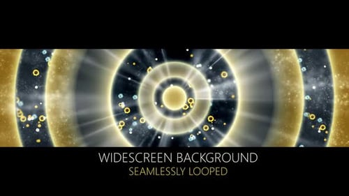 Stage Gold Particles Flowers Loop