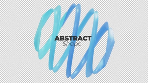 Abstract Blue Fluid Wavy Spiral Loop Animation