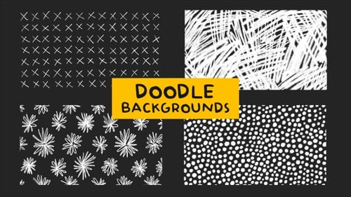 Animated Hand Drawn Doodle Sketch Patterns