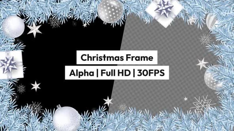 New Year Tree Rotation Loop Alpha, Elements Motion Graphics ft. 3d ...