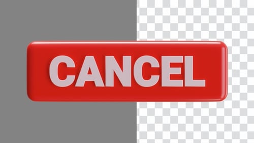 3D Animation of Process of Cancelling Subscriptions and Services | Alpha Channel