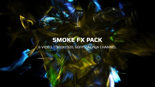 Smoke Particle Fx Pack - 6 Video, 1920x1920, 60 Fps, Alpha
