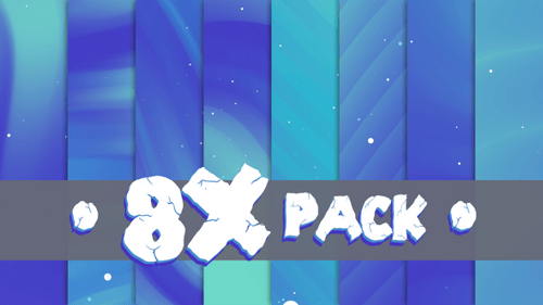 Pacote de fundo gradiente azul e verde