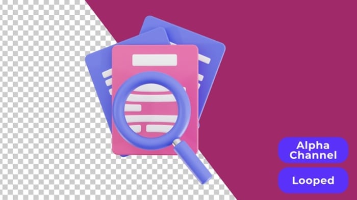 3D Animated Research File | Alpha Channel, Motion Graphics ft. research ...