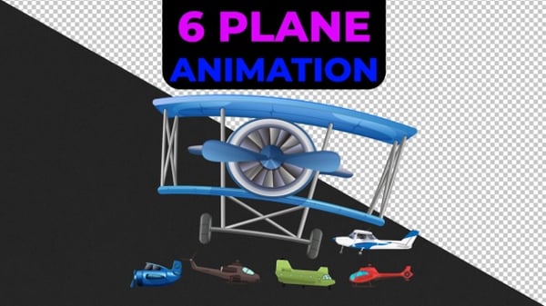 Air Plane Animation Alpha, Overlays Motion Graphics ft. abidjan & air ...