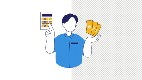 Finance Calculation Illustration Animation