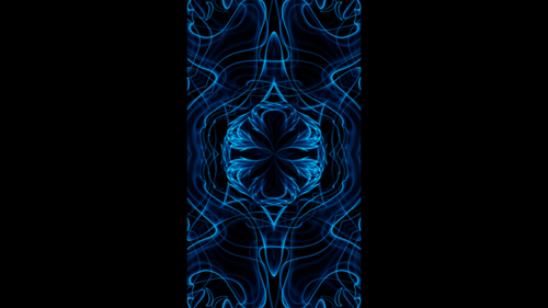 Vertical video blue neon energy flash loop animation background
