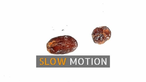 Dates Falling into Clear Water