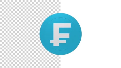 Franc Currency Coin Alpha Loop