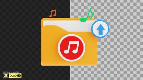 3D Music Folder Upload | Alpha Channel