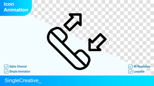 Call Transfer Icon Animation
