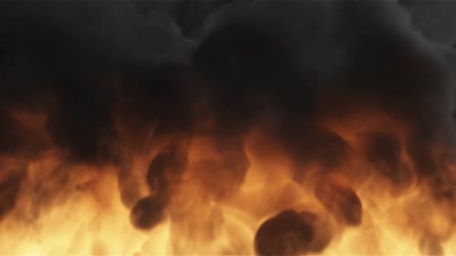 Wall Of Fire Background 4K Loop