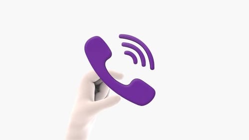 Loopbare Animation für Viber 3D-Symbole