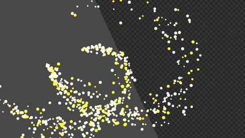 3D Animation of Season Particle Burst | Alpha Channel