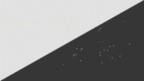 3D Fireflies flying | Alpha Channel