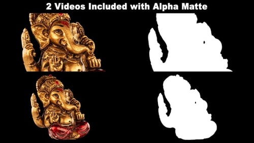 Rotierender Ganesha Hindugott, Paket, Loopable