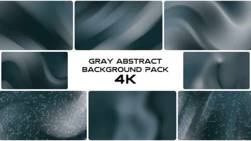 Animationspaket mit grauem abstraktem Hintergrund