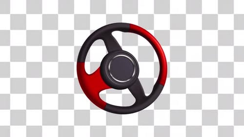 Steering Wheel looping With Alpha Channel HD