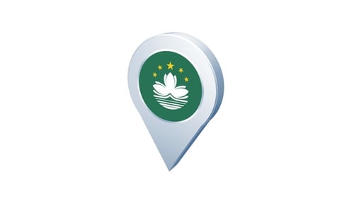 Macau Flag Pin Icon