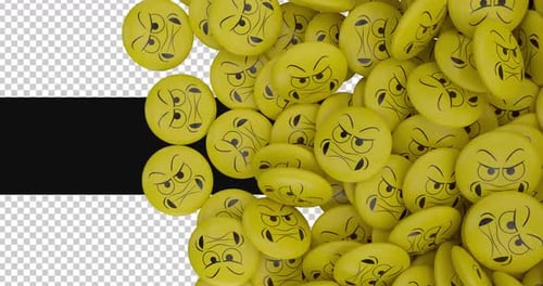 Angry Emoji Faces Fill Transition
