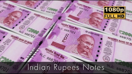 Indian Rupees Notes / Indian Rupees Notes Loop Animation