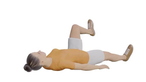 Single Leg Extension fitness exercise workout animation back view